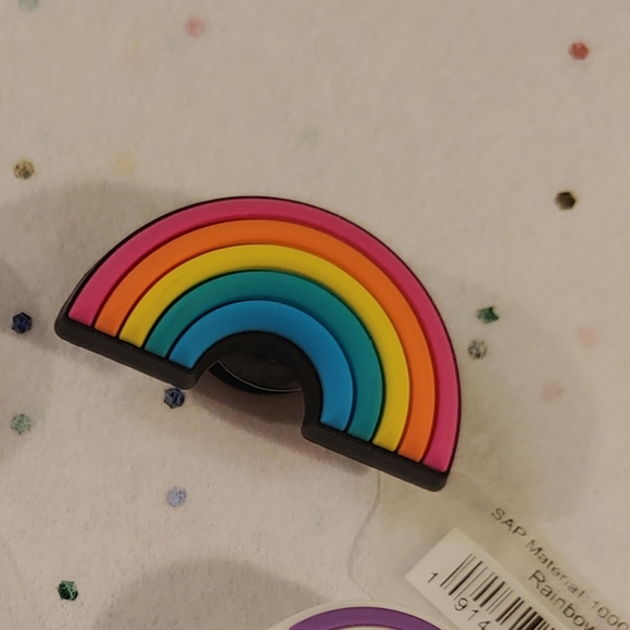 CROCS Accessories - 2 Crocs Jibbitz Rainbow Pride Wonder Woman